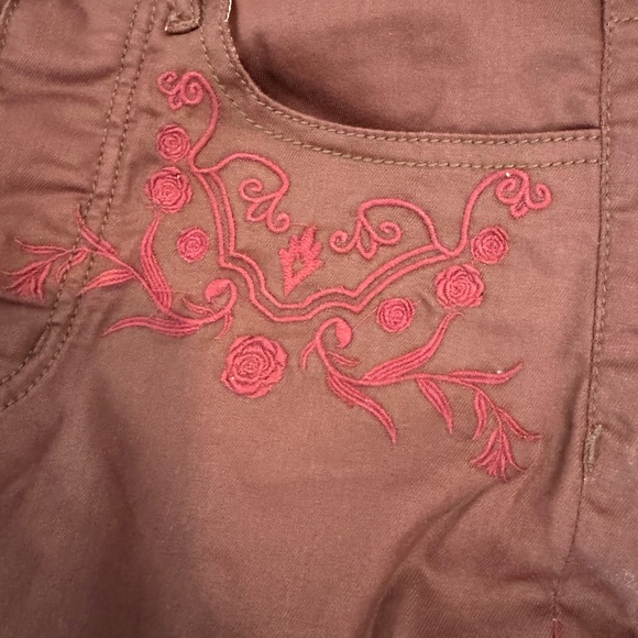 One Teaspoon Burgundy Embroidered Skinny Jeans/Pants *NWT* - Picture 8 of 10